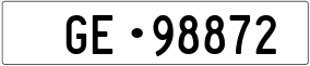 Trailer License Plate